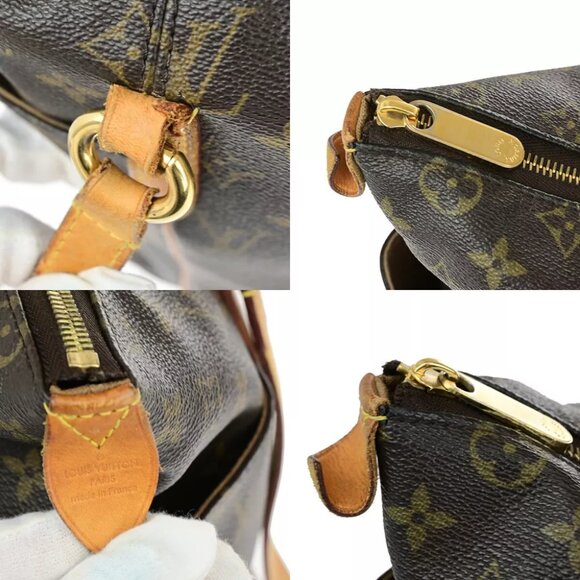 LOUIS VUITTON Logo Totally MM Shoulder Bag Monogram Leather Brown M56689 79YF370 - Picture 7 of 15